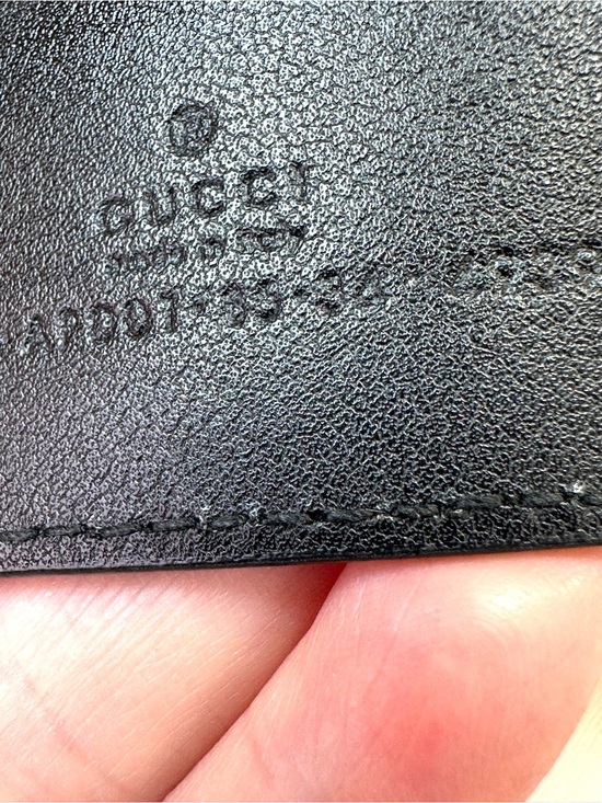 Gucci GG Marmont black leather belt Italy size 85/34 32”-36” 1.5”w, Box, COA main image 5